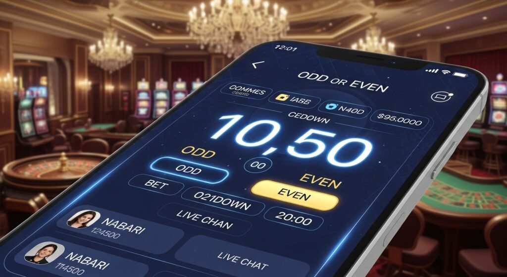 실시간 인터페이스를 갖춘 MGM홀짝 게임 화면 구성